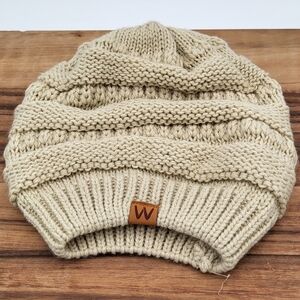 Wearables Beige Knit Beanie